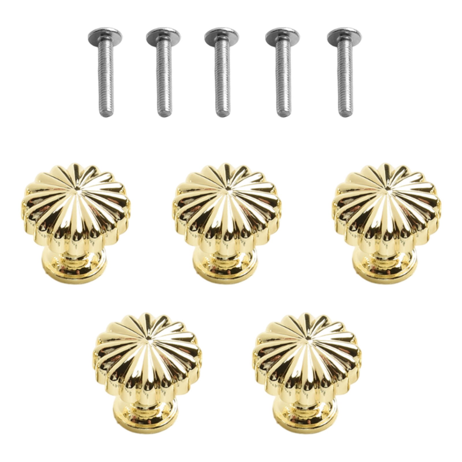5pc Zinc Alloy Door Handle Knobs Kitchen Cupboard Wardrobe Cabinet Pull