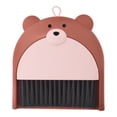 thumbnail image 1 of Small Broom And Dustpan Set Dust Pan And Brush Set Cute Bear Hand Mini Broom And Dustpan Set For Tabletop Keyboards Clean Pet Cages, 1 of 8