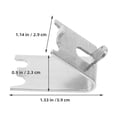 thumbnail image 2 of HONMEET Commercial Shelf Support Hooks Stainless Steel Silver 12, 2 of 8