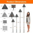 thumbnail image 5 of Moclever 2 in 1 Baseboard Cleaner Mop Wall Cleaner Mop, 360° Rotatable Convex Design Baseboard Cleaning Tool with 8 Reusable Mop Pads for Wall Ceiling Window, Grey, 5 of 13