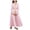 Pink, variant on Staki Abayas for Girls Kids Girls Ramadan Muslim Lace Trim Maxi Dress with Belt Prayer Arabic Kaftan Dubai Islamic Eid Dresses 2T 3T 4T Pink,6-7 Years