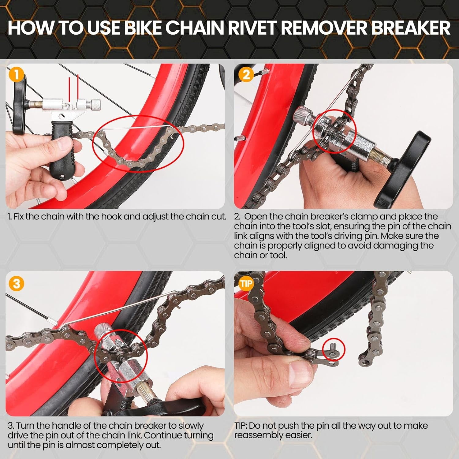 How To Take A Bike Chain Link Off Oumers Bike Chain Repair Tools