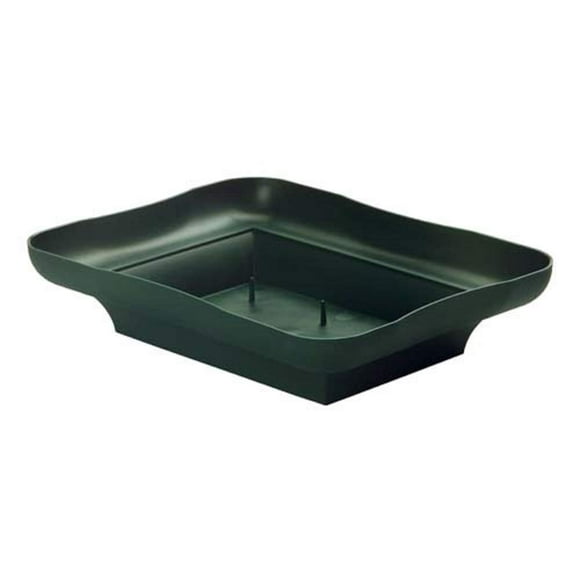 Floral Supply Online - Green Centerpiece Trays for Flower Arrangements, Centerpieces, and Holiday Decorating. (8" Green, 12 Trays)