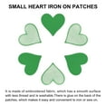 thumbnail image 4 of Unique Bargains Hearts Patches Green Iron-On Patch Sew Embroidered Applique 2.8x2.68 Inch Clothing Repair Backpack 20Pcs, 4 of 6