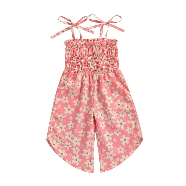 Wangsaura Combinaison Fille Imprimé Léopard/floral Plissé Bretelles Justaucorps Princesse