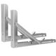 thumbnail image 1 of Soportes plegables de acero inoxidable de 2pcs soportes plegables soportes de soporte, 1 of 5