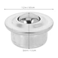 thumbnail image 4 of MasteelfCA 12 Pcs Base Universelle en Acier Inoxydable Roulements à Billes Métalliques Roulettes Montées Roulements de Transfert (Argent), 4 of 8