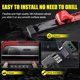 thumbnail image 2 of Teguangmei Tira de luces LED de tres filas 120 cm 360 LED Blanco/Rojo/Ámbar Tira de luces LED impermeable para coche Camión SUV Luz trasera Señal de giro Luz de freno Luz de estacionamiento, 2 of 5