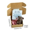 thumbnail image 7 of Dserhfy Little Bear in Box My Little Worry Bear Miniature Pocket Hug Bear with Positive Card Emotional Support Inspirational Gifts for Friends, 7 of 7