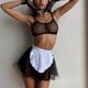 thumbnail image 5 of Gibobby Lencería mujer erótica Lenceria Sexy para Mujer Transparente Ropa Interior Lenceria Vestidos de Mujer Sexis Bralette y Tanga Conjunto Interior Mujer(Negro, XG), 5 of 5