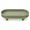 Sage Green, variant on DBOZE Oval Decorative Tray with Raised Feet, Ribbed Vanity Organizer for Jewelry and Perfume,White Sand