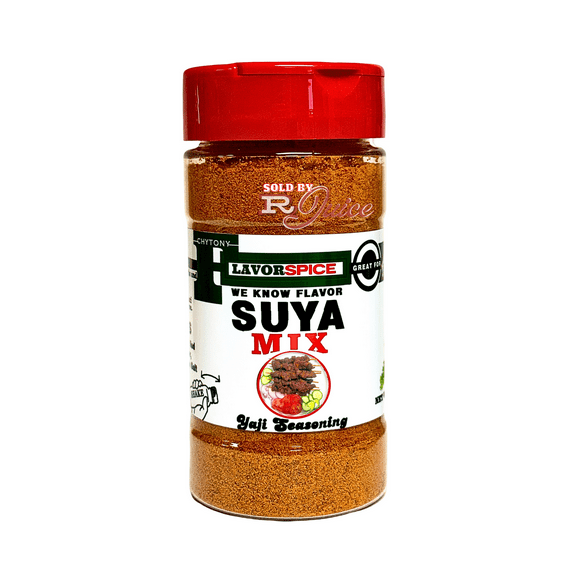 Suya Mix Nigeria Seasoning 4.30oz | Crafted with 100% Herbs and Spices Great For Keto, Great For Vegan | Suya Pepper, Suya Spice, Yaji | Nigerian Premium Seasoning | Grill, Rub, Steak and More