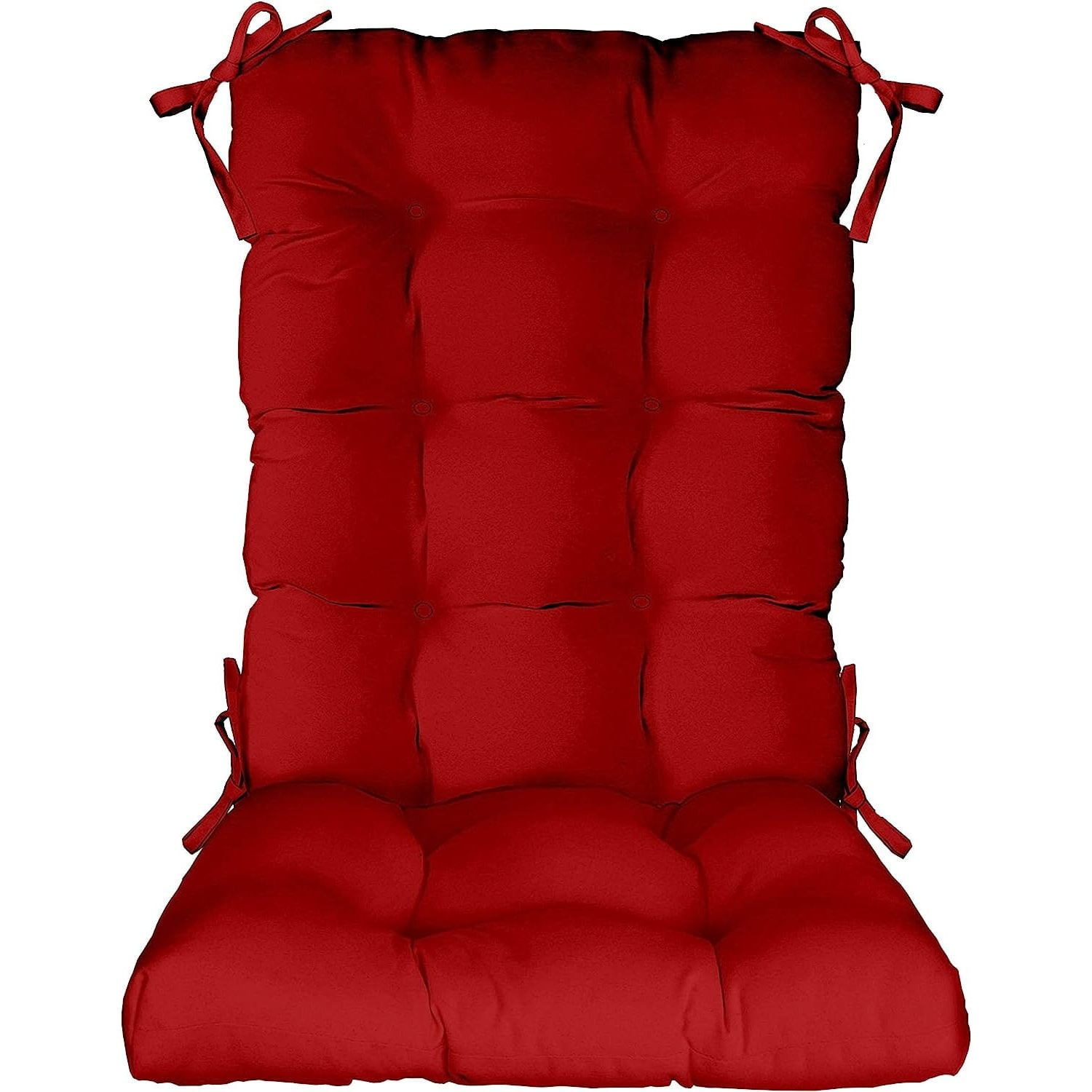 RSH Décor Indoor Outdoor Tufted Rocker Rocking Chair Pad Cushions