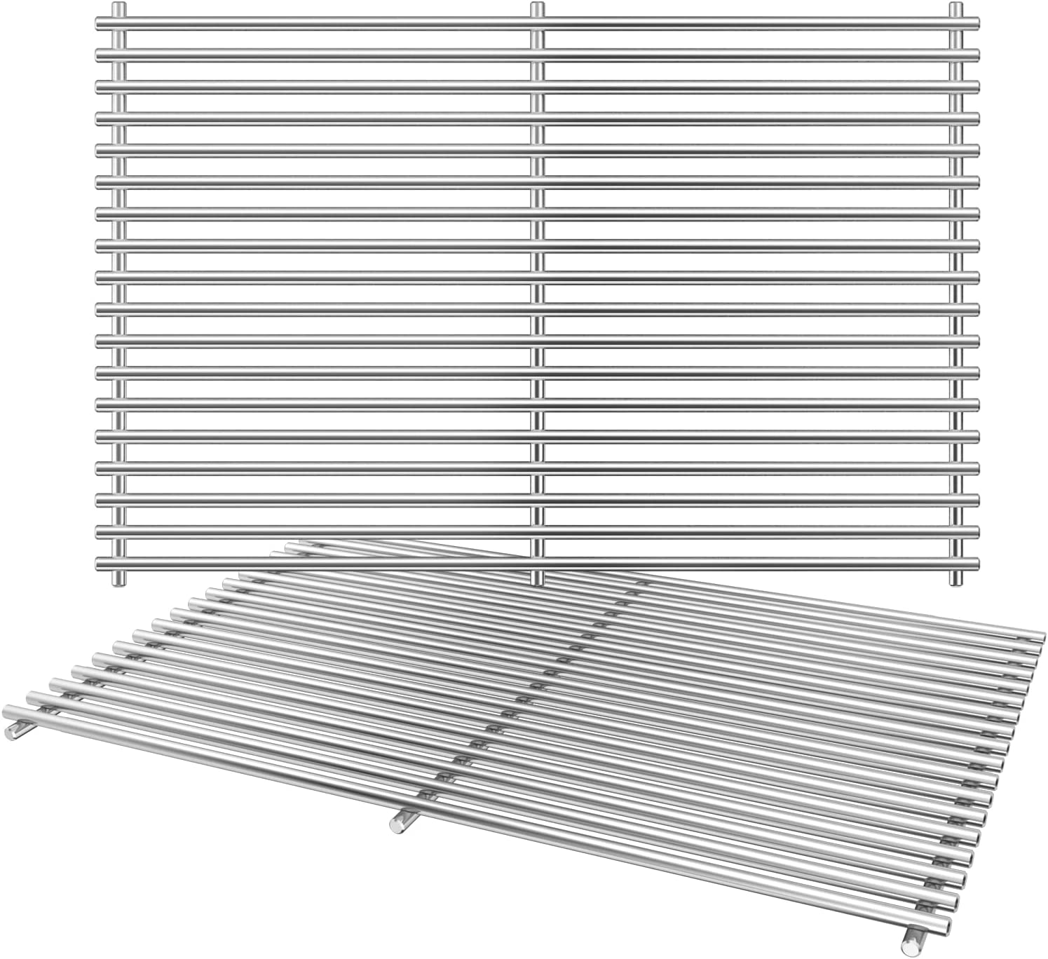 Grisun 7639 304 Stainless Steel Cooking Grates for Weber Spirit and Spirit II 300 Series Spirit E-310 E-330 E/S320 Genesis Silver/Gold B & C Genesis Platinum B & C Grill Replacement Part Grates 17.3" - image 5 of 13