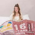 thumbnail image 3 of 12th Birthday Gifts for Girls,Happy 12th Birthday Blanket,12 Year Old Girls Boy Gift Ideas,12th Birthday Decorations Throw Blanket for Teen Daughter Granddaughter Sister Niece 50"x60", 3 of 6