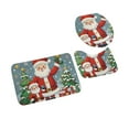 thumbnail image 2 of Horivan 1 Packs Christmas Bathroom Rug 3 Piece Soft Absorbent Non Slip Floor Mats Holiday Decor for Toilet Shower Home Kitchen Laundry Room, 2 of 6