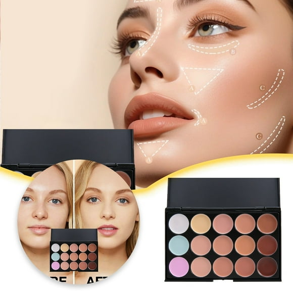 SIfdSeng 15 Shades of Concealer Foundation Concealer Dark Circles Marks Concealer for All Skin Types Foundation Concealer That Can Be Self Toned Biomimic Foundation