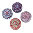 thumbnail image 1 of Juego de 4 velas de aromaterapia con aroma duradero y flores secas para meditación de yoga, caja azul, 1 of 15
