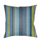 Surya LOTA-STRP1-1818 Lolita 18" Wide Square Striped Polyester Outdoor Accent Pillow Cover