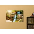 thumbnail image 2 of Beautiful Scenery Landscape Waterfall in Forest in Autumn - Canvas Art Wall Decor - 12" x 18", 2 of 3