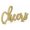 Gold, variant on HomeRoots 483255 4 in. Metal Cheers Hand Painted Sculpture, Gold