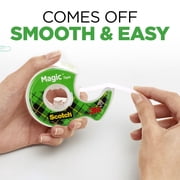 Scotch Magic Tape Dispenser, Clear, ¾ in. x 325 in., 3 Dispensers