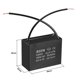 thumbnail image 2 of Capacitor de ventilador de techo Uxcell 58x25x42mm 12uF 450V CA 2 cables CBB61, 2 of 5