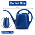 thumbnail image 2 of Watering Can, 1/2 Gallon Plastic Watering Cans with Comfortable Handle, Small Garden Watering Cans Long Spout for Indoor Outdoor Watering Plants, Blue, 2 of 8