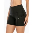 thumbnail image 1 of YouLoveIt Tummy Control Yoga Shorts for Women Athletic Running Yoga Shorts Mini Hot Pants Sport Leggings Butt Lifting Yoga Shorts Textured Ruched Running Shorts, 1/2 pack, 1 of 6