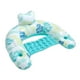 thumbnail image 3 of Silla flotante para piscina, silla flotante inflable para piscina con portavasos, alfombrilla reclinable de 42,5 "x 34,7" para viajes de vacaciones, p Azul Sunnimix Sillas flotantes para piscina, 3 of 8