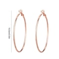 thumbnail image 3 of ruzhgo 1 Paire de Boucles d'Oreilles Créoles Bijoux pour Femmes Style Simple Exquis Pendentifs Ronds Accessoires de Mode Décors pour Oreilles Argent 9cm Or Rose 10cm, 3 of 6