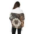 thumbnail image 5 of Leopard Cheetah Flowers Winter Scarf for Women Fashion Warm Long Soft Blanket Scarves Gifts, 5 of 10