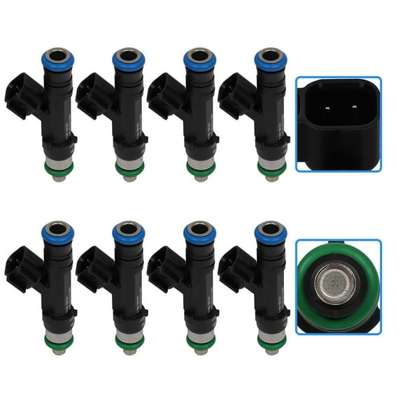 Injectors,CCIYU 4 Holes Fuel Injector set fit for 04-09 for Ford for E-150/ for E-350 Super Duty, 04-05 for Ford for E-150 Club Wagon/for E-350 Club Wago