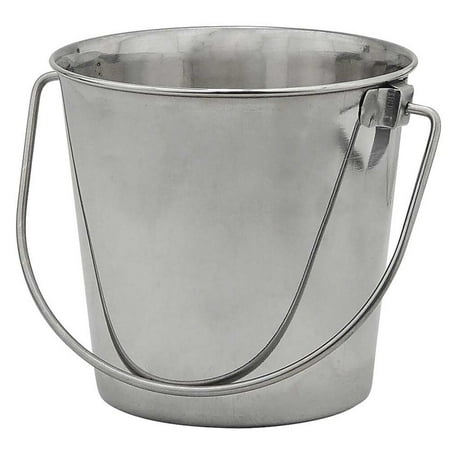 UPC: 0874538001026 | Indipets Heavy Duty Stainless Steel Dog Pail 6 QT