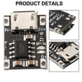 thumbnail image 4 of Tc4056 Module Cellule Lipo Lithium Li-Ion Batterie 12.5x15.5x3.5mm 5V vers 4.2V 1A Micro Usb Chargeur Module Chargement Module Bricolage, 4 of 7