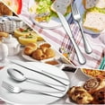 thumbnail image 4 of Vesteel 40-Piece Flatware Silverware Set Service for 8, Stainless Steel Cutlery Eating Utensils Fork Knife Spoon Set, Mirror Finished & Dishwasher Safe, 4 of 6
