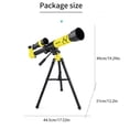 thumbnail image 5 of Niños Telescopio astronómico juguete Enseñanza High Luminiscencia al aire libre Jardín Eye Eyeighting Stargazing Space Telescopes Juguetes Amarillo sidaley FN000800-02B, 5 of 5