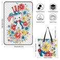 thumbnail image 2 of Patriotic Cat Flowers Fourth July Fun Outdoor Picnic Blanket, Foldable Waterproof Beach Mat, Portable Beach Blanket for Beach Camping, Hiking, Family Concerts, 2 of 8