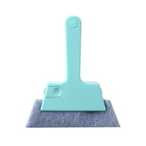 4-in-1 Window Track Cleaner Tool - Multi-Purpose Groove Cleaning Brush with Bristles, Dustpan & Scraper - for Sliding Doors, Sills, Car Vents & Blinds