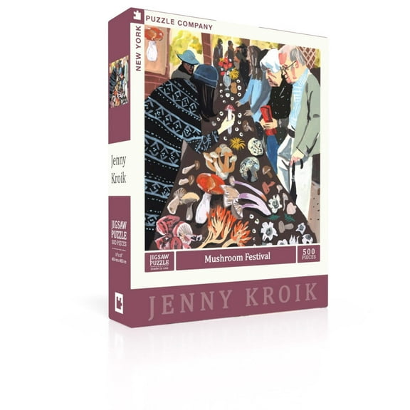 New York Puzzle Company Mushroom Festival 500 Piece Jigsaw Puzzle