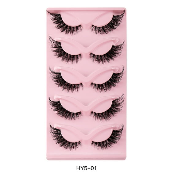 Fiudx Pestañas Postmortem, Visón Sintético de Lujo, Diseño Comodo y Ligero, Estilo Vegano Libre de Animales Crueles, Ojos Naturales Reales, Maquillaje de Fiesta, Accesorio de Moda para Mujer, Reutili