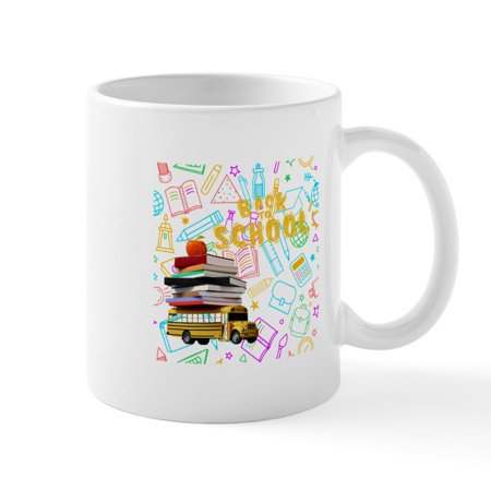 CafePress - Trendy Back To School Tee 11 Oz Ceramic Mug - 11 oz Ceramic Mug - Novelty Coffee Tea Cup