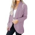 thumbnail image 2 of Open Front Women Long Sleeve Loose Casual Knit Cardigan With Pocket, 2 of 4