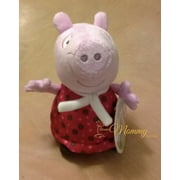 Peppa Pig Plush 7” Holiday Snowflake Soft Stuffed Doll New w Tags