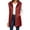 08-Wine, variant on Yutgune Women's Long Hooded Puffer Vest Zip Up Sleeveless Jacket with Pockets Fall Winter
