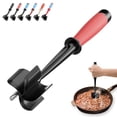 thumbnail image 2 of Nylon Meat Chopper with 5 Curved Blades, Heat-Resistant Ground Beef Masher for Hamburger and Kitchen Cooking, 2 of 7