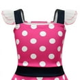 thumbnail image 2 of Girls Polka Dots Princess Dress With Headband Halloween Christmas Party Cosplay Dress, 2 of 7