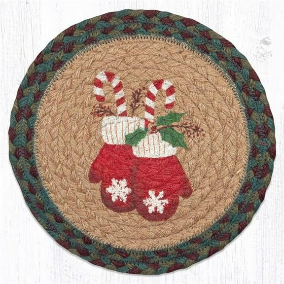 Capitol Importing 80-508M 10 x 10 in. Mittens Printed Round Trivet