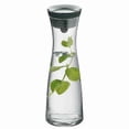 thumbnail image 2 of Water Carafe 1.8l High Borosilicate Glass Bottle Basic Tilting Lid Closure Jug, 2 of 5