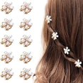 thumbnail image 1 of 10 pinzas para el pelo con forma de flor y perlas, pinzas para el pelo con forma de perla, pinzas para el pelo para mujeres y niñas, 1 of 5